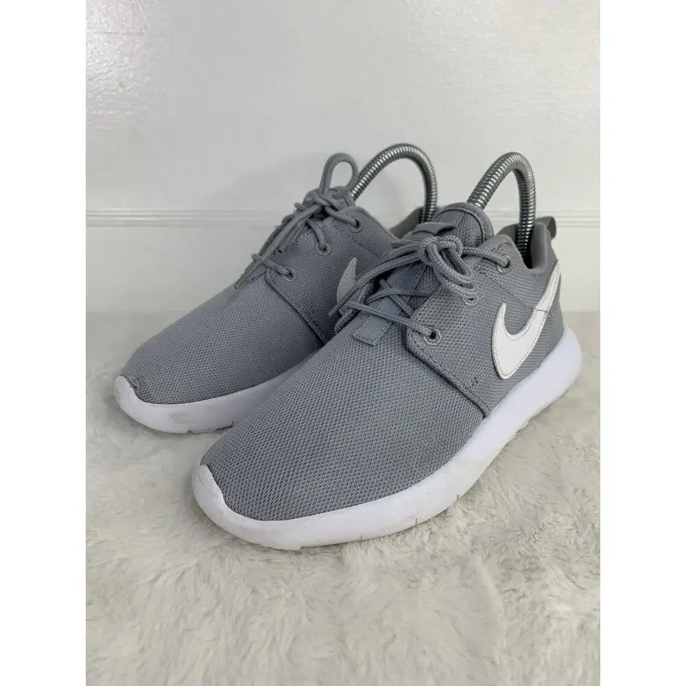 Nike Youth Roshe One Running Shoes Wolf Gray/White Size 2Y